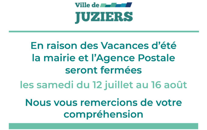 Femeture de la mairie et de l’Agence postale