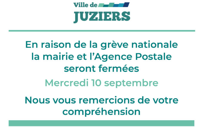 Fermeture de la mairie et de l’Agence Postale