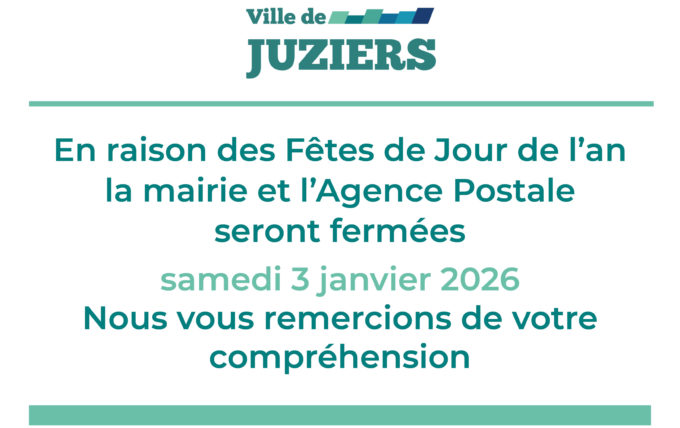 Fermeture de la Mairie et de L’agence Postale
