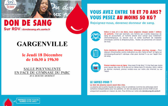 Don de sang à Gargenville