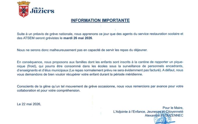 ATSEM gréviste mardi 26 mai 2026