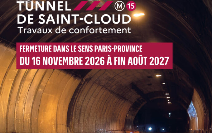 Travaux de confortement du tunnel de Saint Cloud sur l&rsquo;autoroute A13