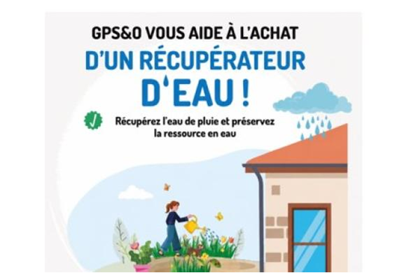 GPS&O lance une aide pour l’acquisition de récupérateurs d’eau de pluie