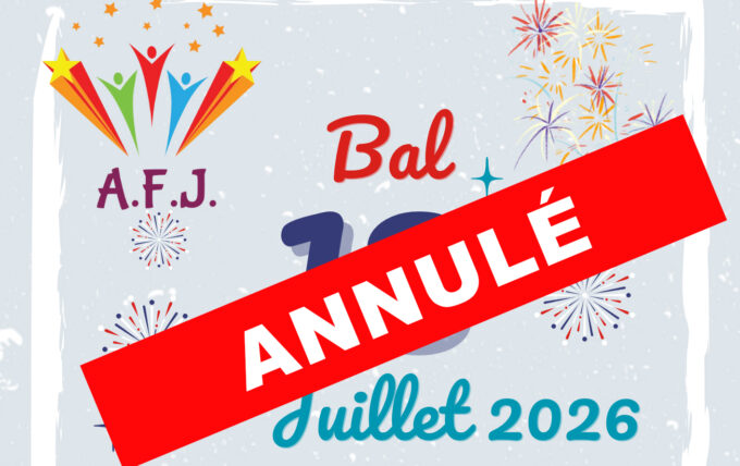 ANNULATION du feux d&rsquo;artifice et du Bal du 13 juillet