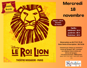 Théâtre « le roi Lion »