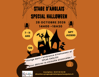 Stage d&rsquo;anglais spécial Halloween